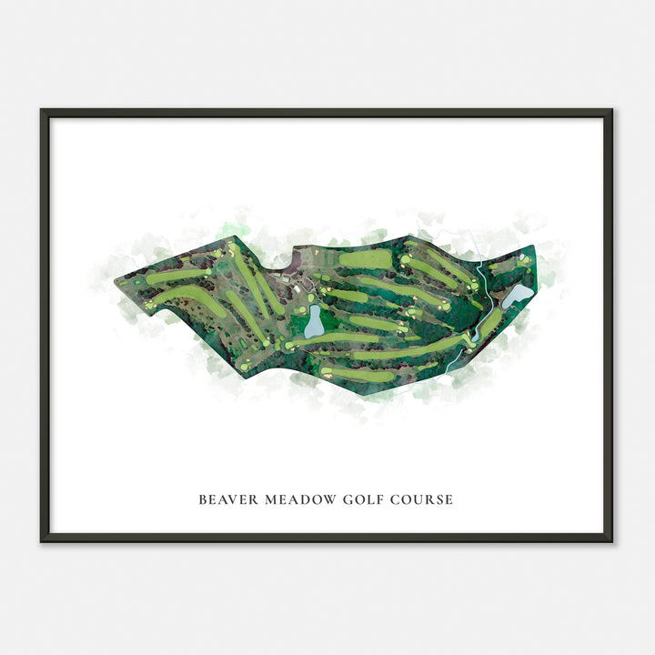 Print of Beaver Meadow Golf Course Classic Map