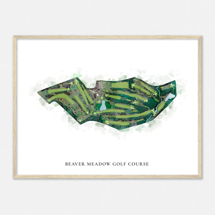 Print of Beaver Meadow Golf Course Classic Map