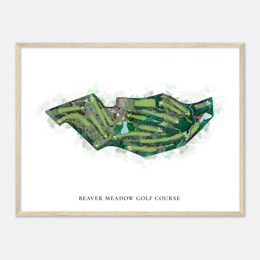 Print of Beaver Meadow Golf Course Classic Map