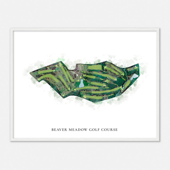 Print of Beaver Meadow Golf Course Classic Map