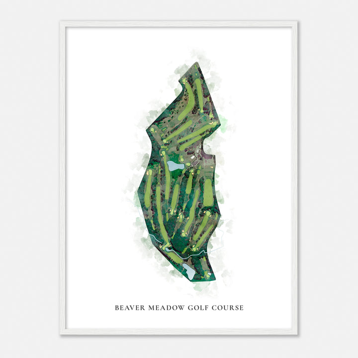 Print of Beaver Meadow Golf Course Classic Map