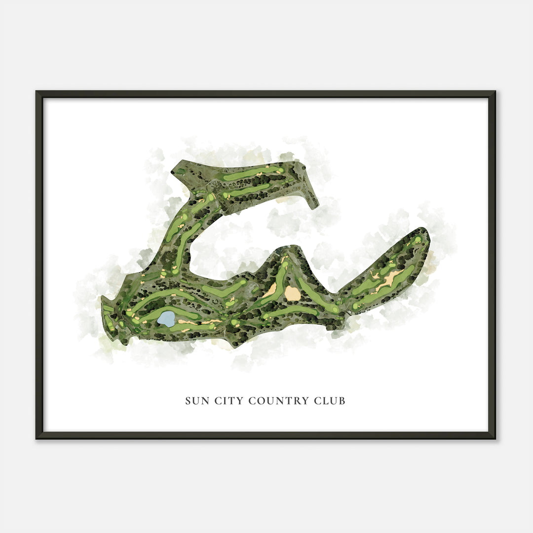Print of Sun City Country Club Classic Map