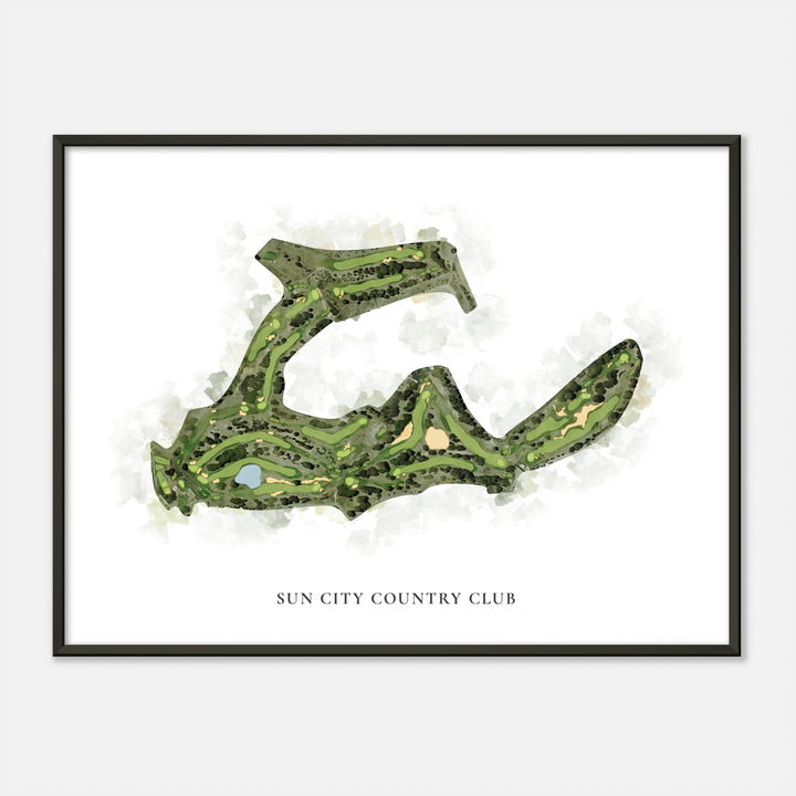 Print of Sun City Country Club Classic Map