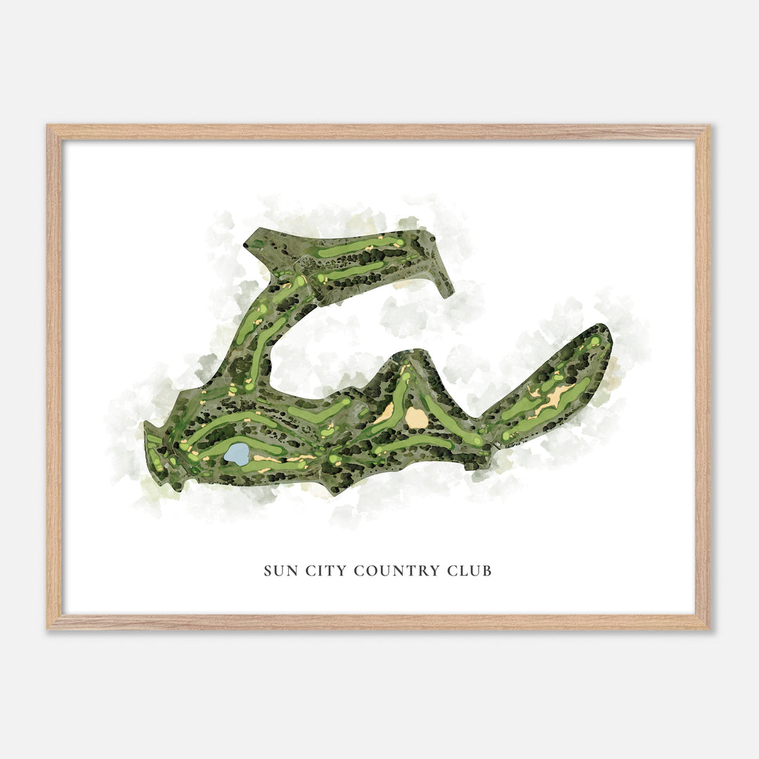 Print of Sun City Country Club Classic Map
