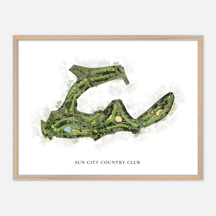 Print of Sun City Country Club Classic Map