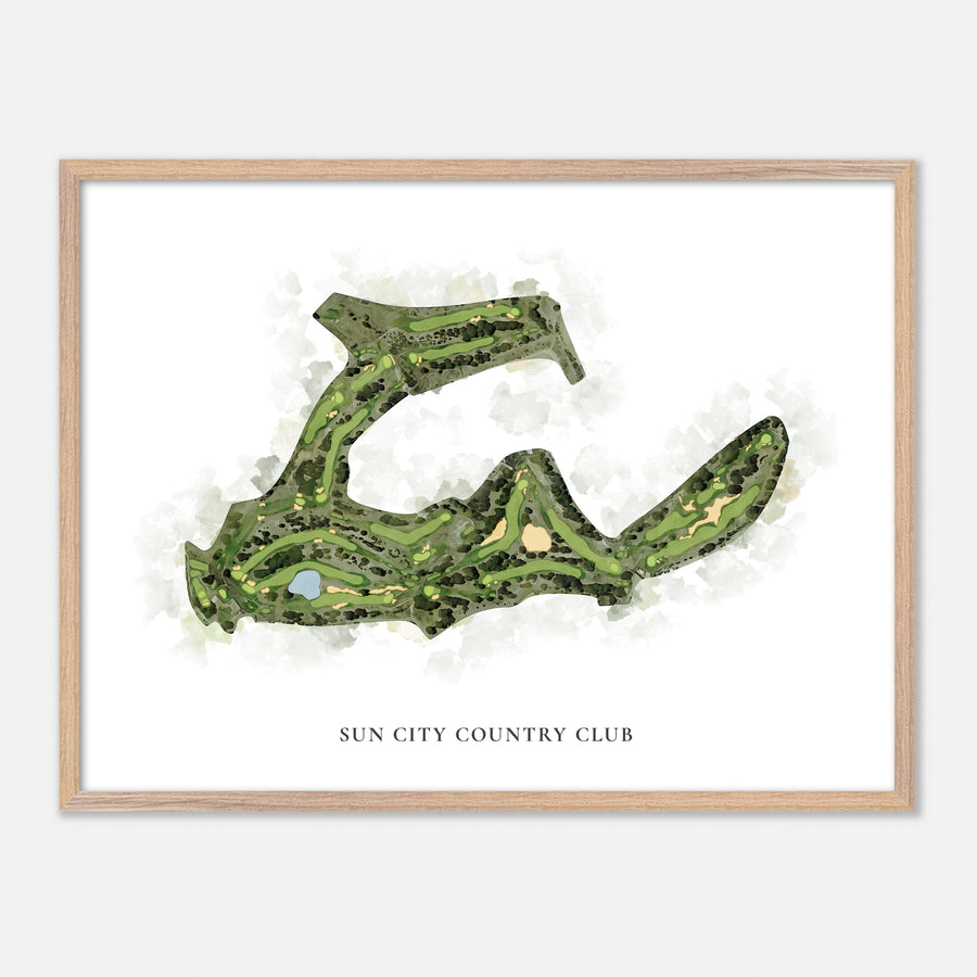 Print of Sun City Country Club Classic Map