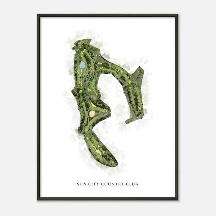 Print of Sun City Country Club Classic Map