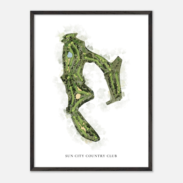 Print of Sun City Country Club Classic Map