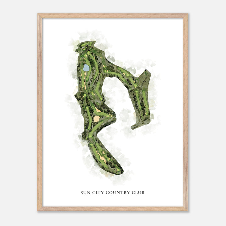 Print of Sun City Country Club Classic Map