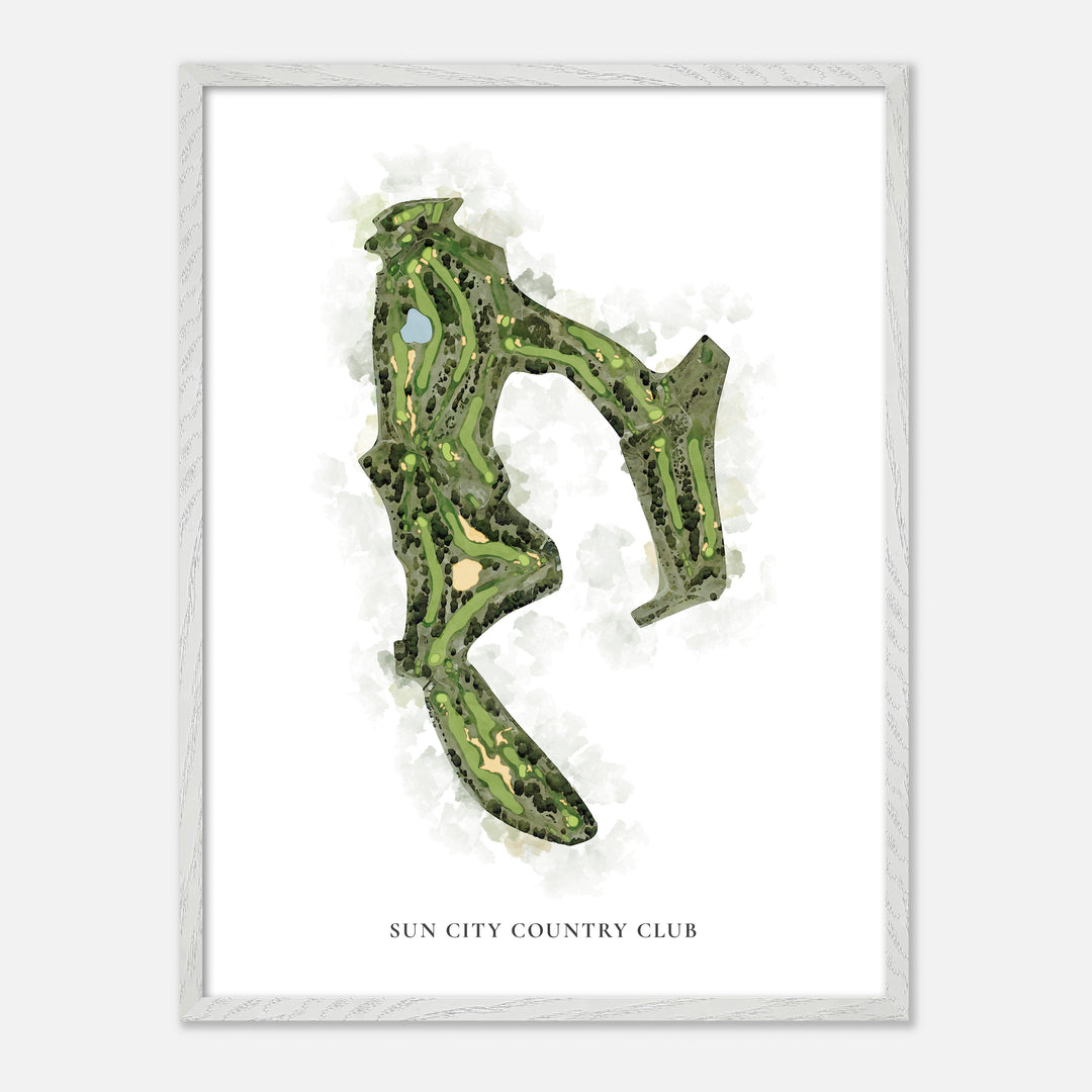Print of Sun City Country Club Classic Map