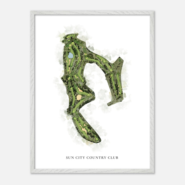 Print of Sun City Country Club Classic Map