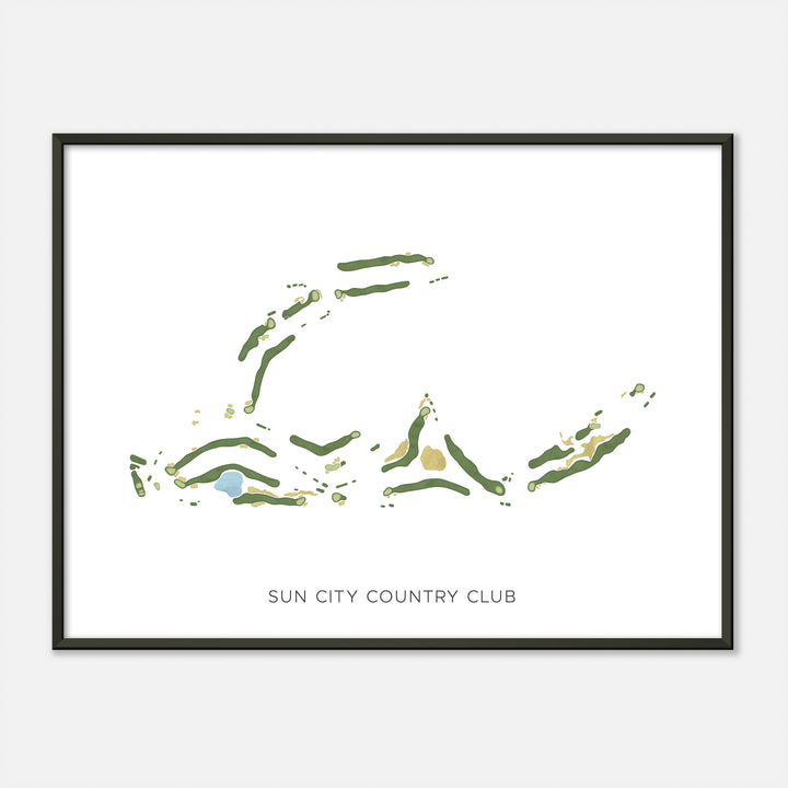 Print of Sun City Country Club Modern Map