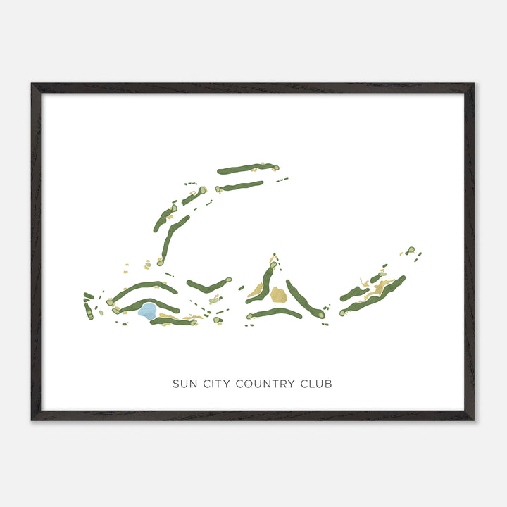 Print of Sun City Country Club Modern Map