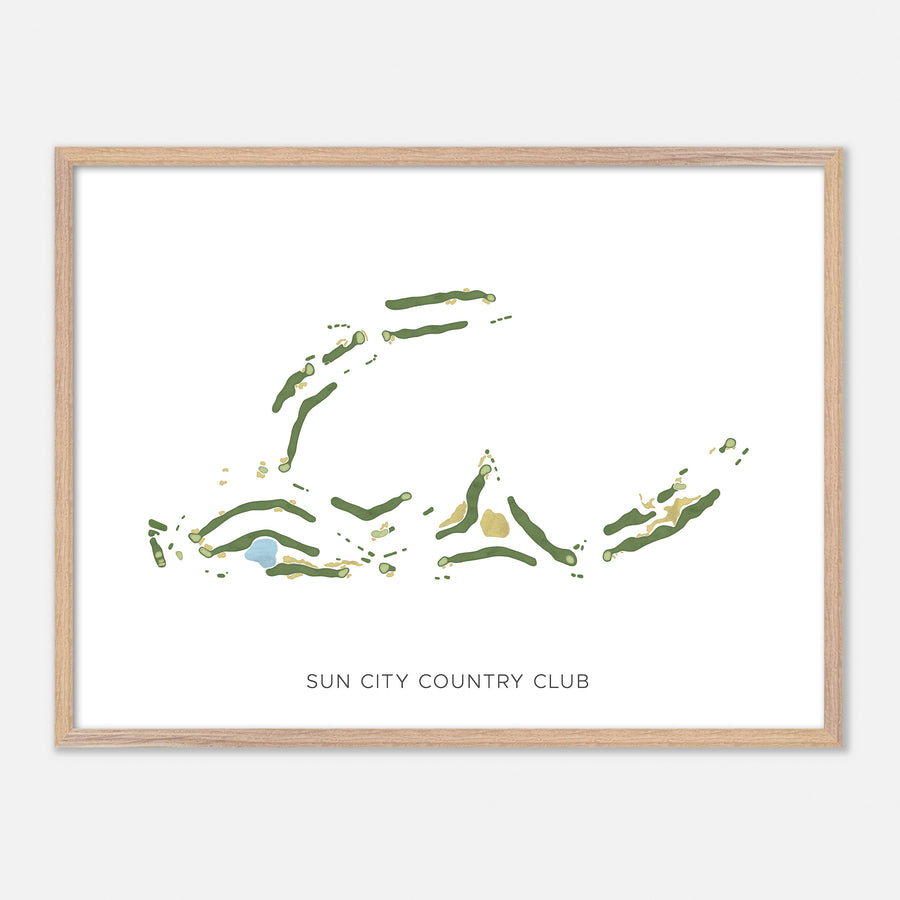 Print of Sun City Country Club Modern Map