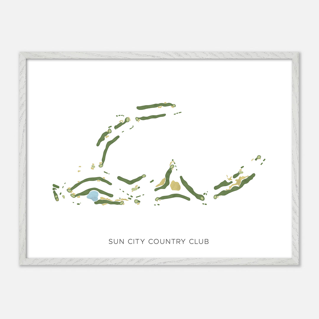 Print of Sun City Country Club Modern Map