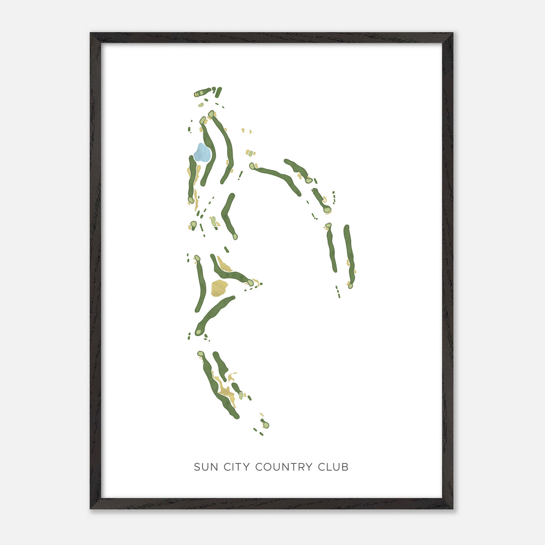 Print of Sun City Country Club Modern Map
