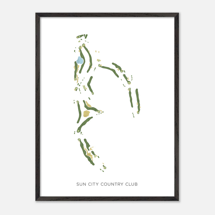 Print of Sun City Country Club Modern Map