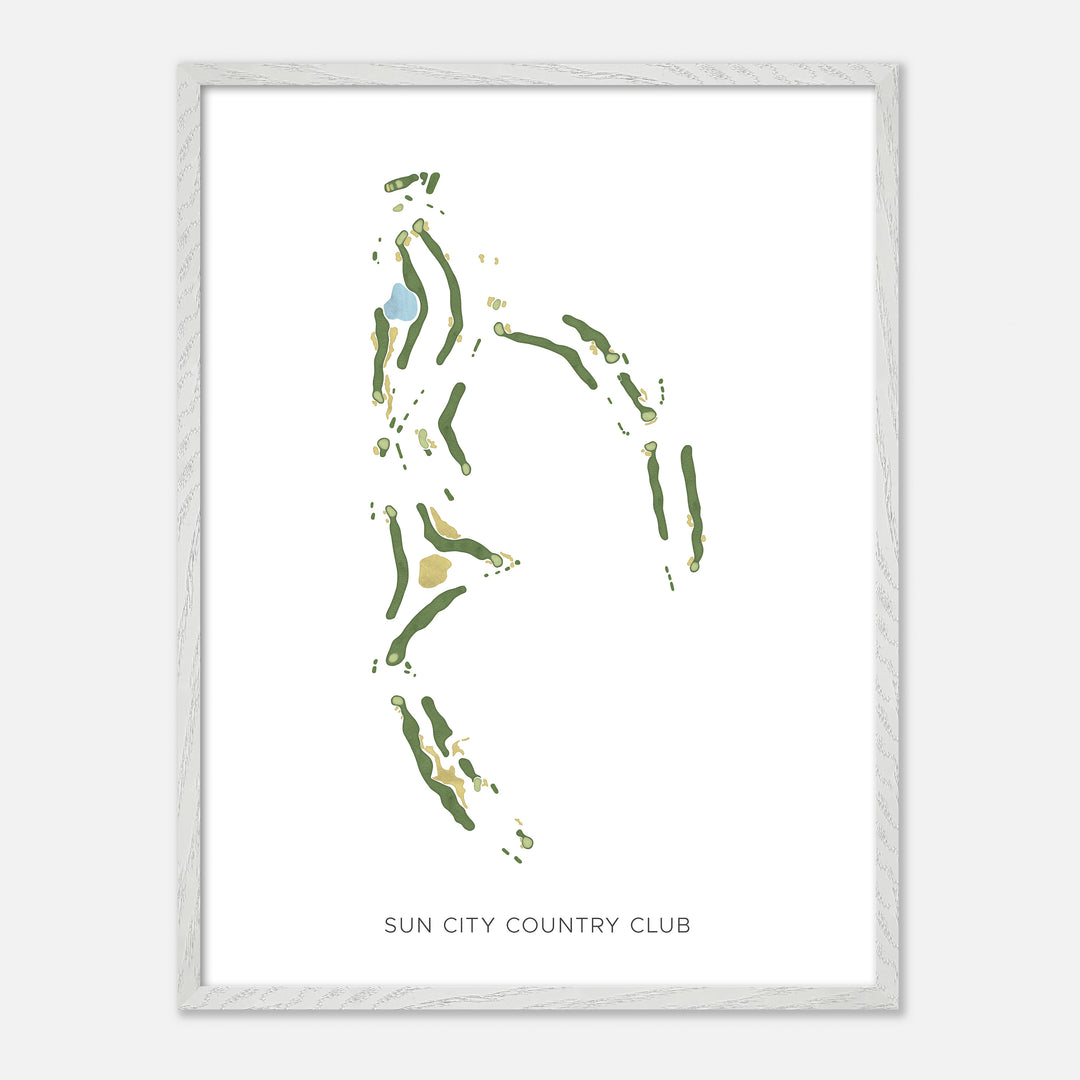 Print of Sun City Country Club Modern Map