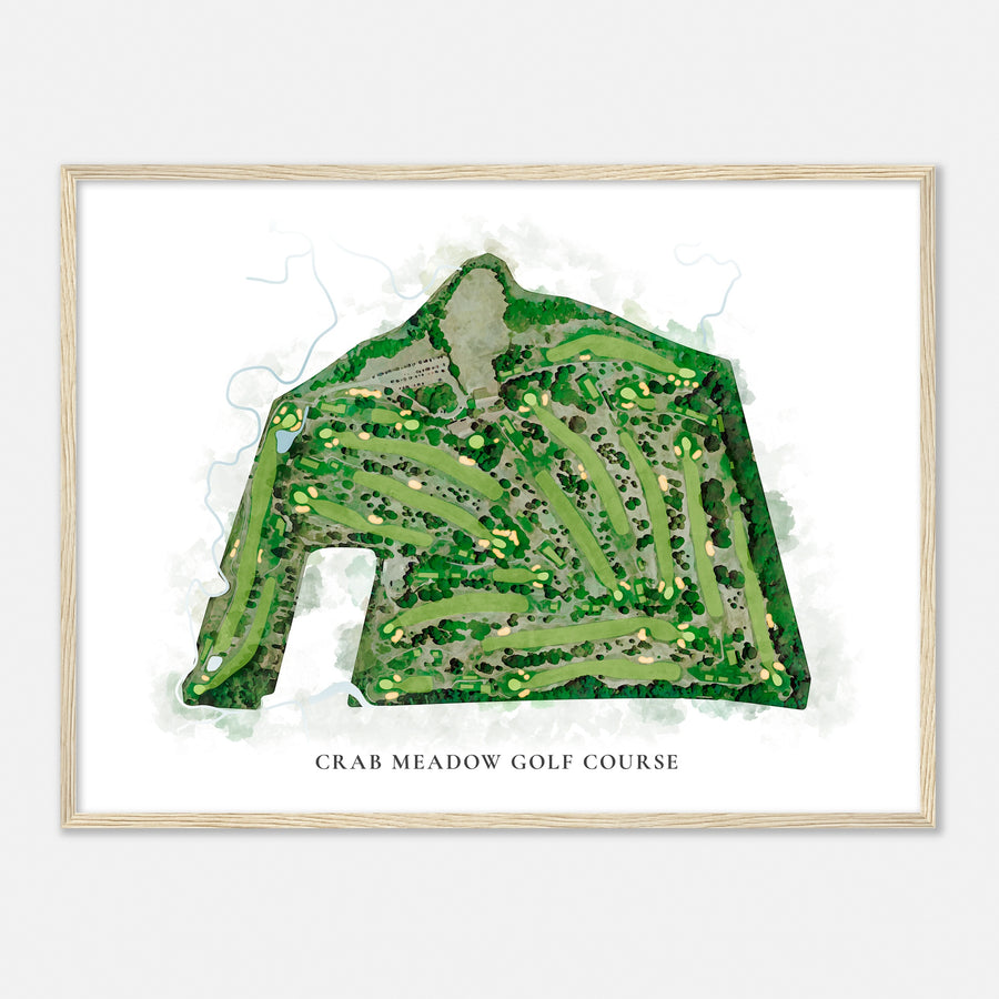 Print of Crab Meadow Golf Course Classic Map