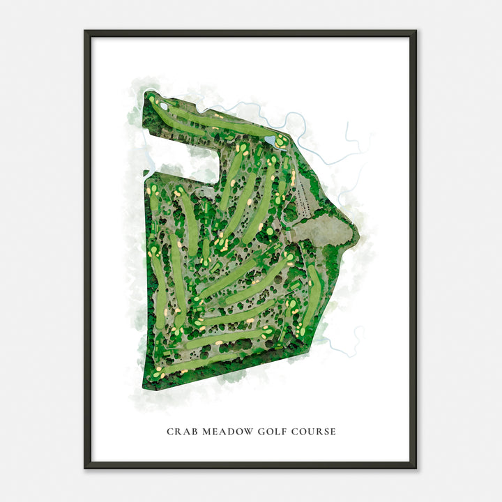 Print of Crab Meadow Golf Course Classic Map