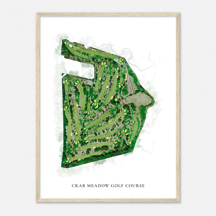 Print of Crab Meadow Golf Course Classic Map