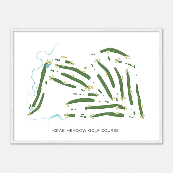 Print of Crab Meadow Golf Course Modern Map