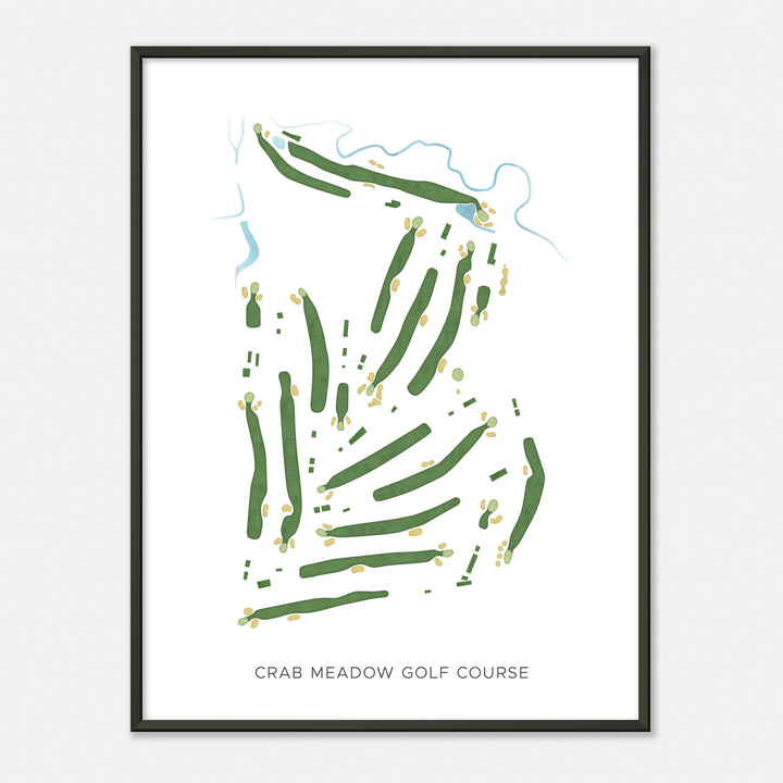 Print of Crab Meadow Golf Course Modern Map