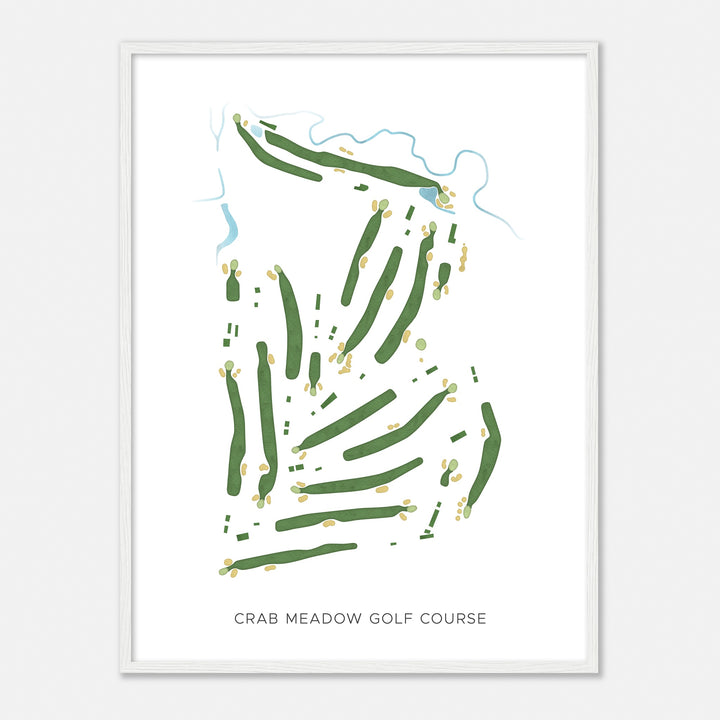 Print of Crab Meadow Golf Course Modern Map