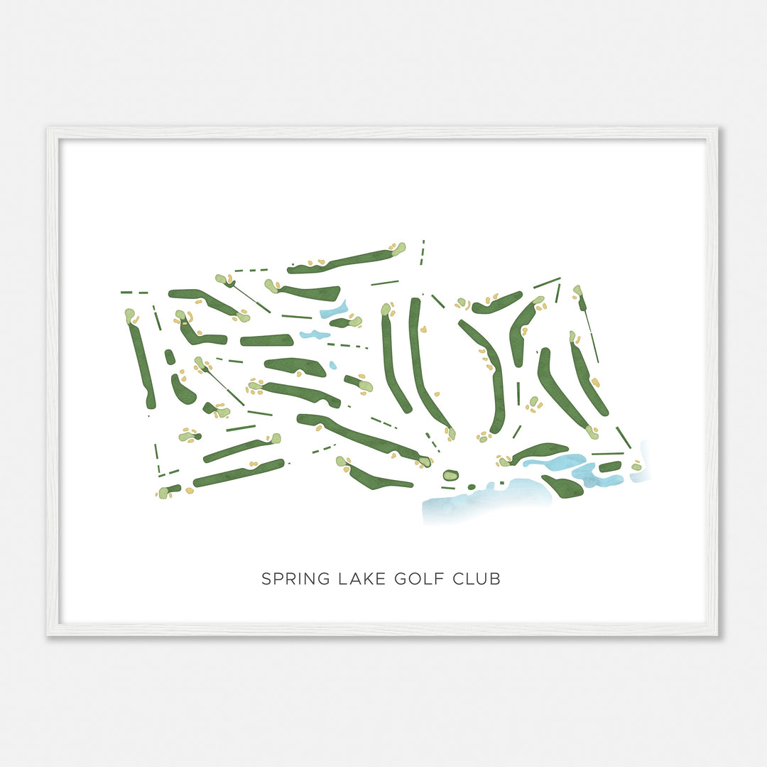 Print of Spring Lake Golf Club Modern Map