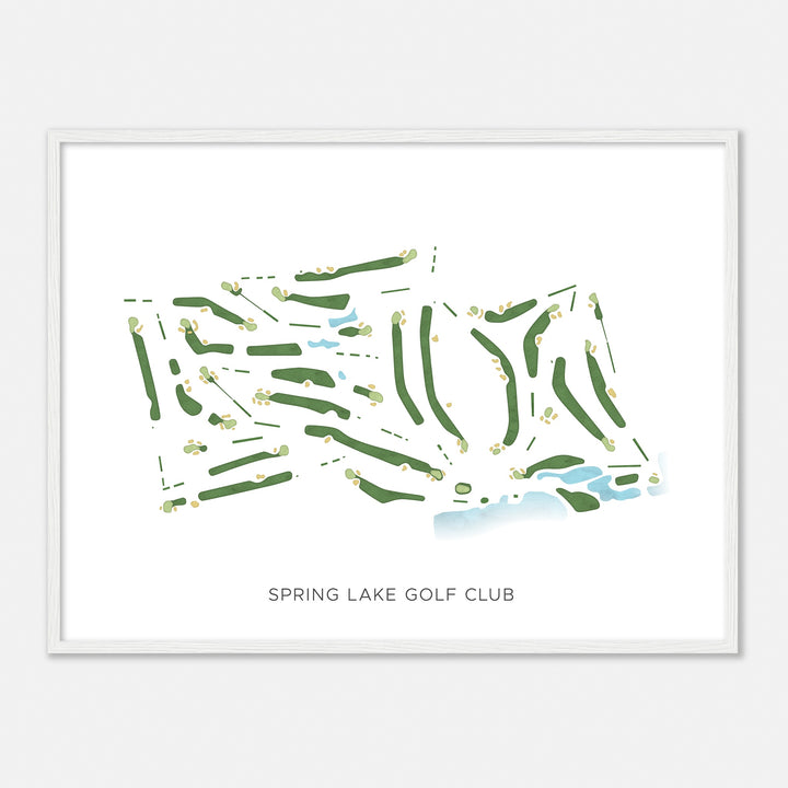 Print of Spring Lake Golf Club Modern Map