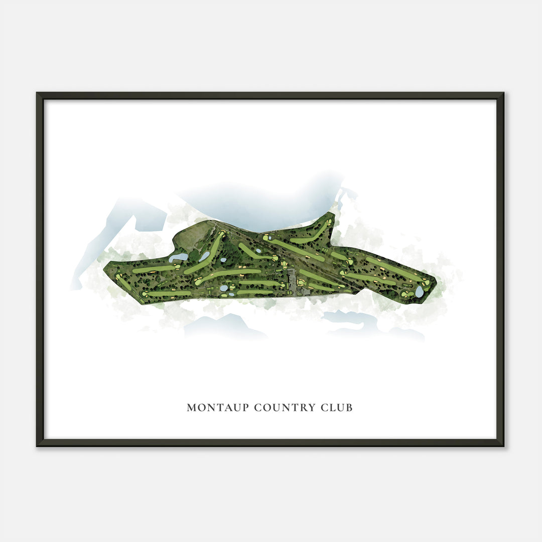 Print of Montaup Country Club Classic Map