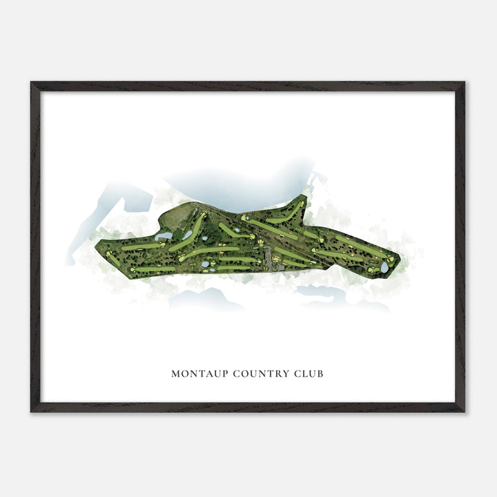 Print of Montaup Country Club Classic Map