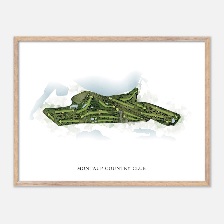 Print of Montaup Country Club Classic Map