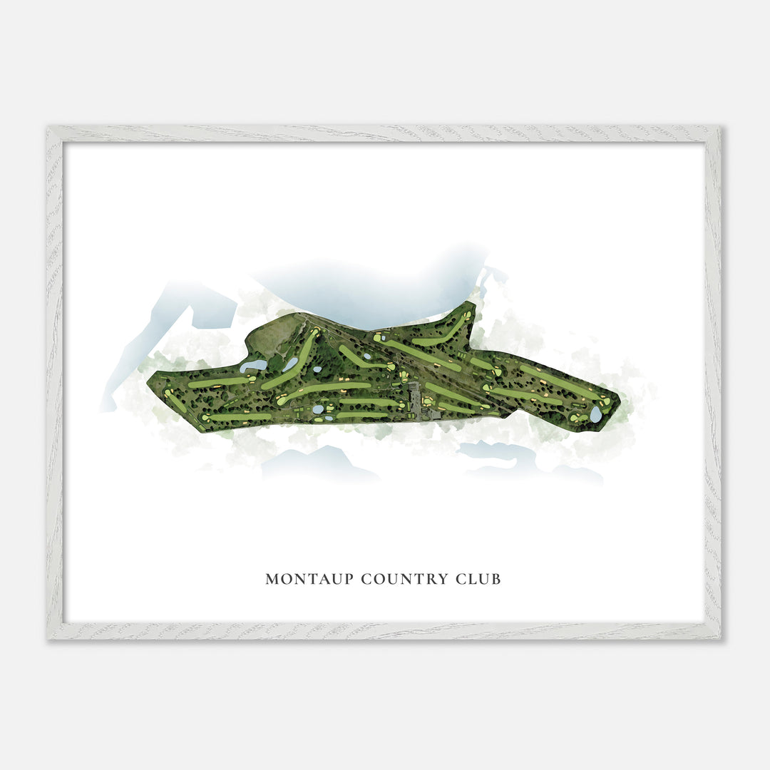 Print of Montaup Country Club Classic Map