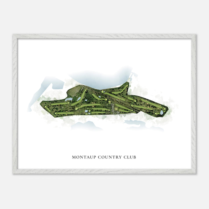 Print of Montaup Country Club Classic Map