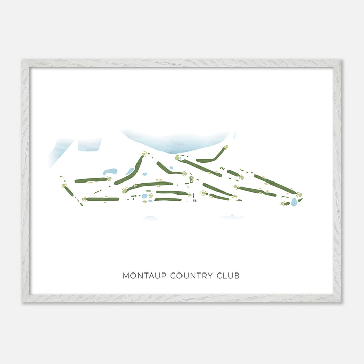 Print of Montaup Country Club Modern Map