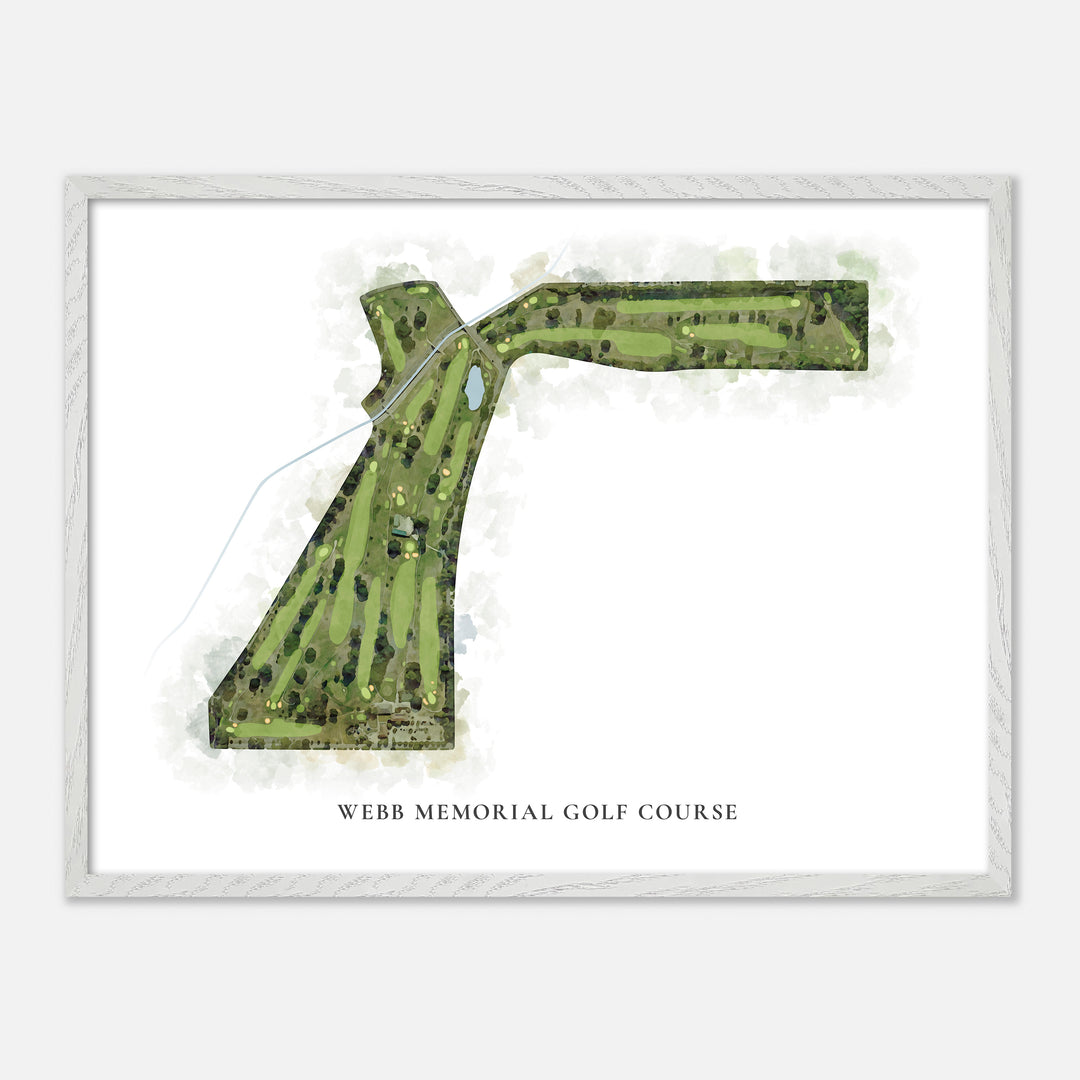 Print of Webb Memorial Golf Course Classic Map