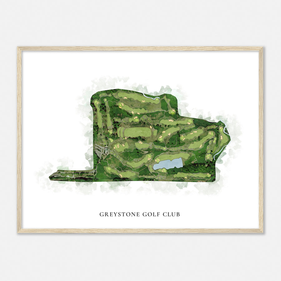 Print of Greystone Golf Club Classic Map