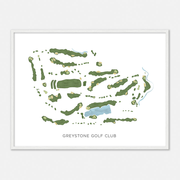 Print of Greystone Golf Club Modern Map