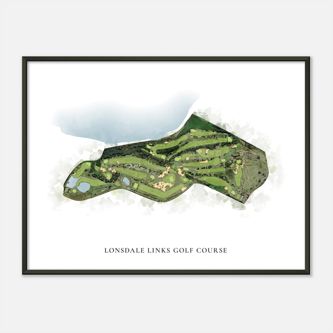 Print of Lonsdale Links Golf Course Classic Map