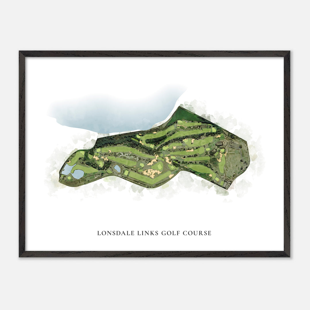 Print of Lonsdale Links Golf Course Classic Map
