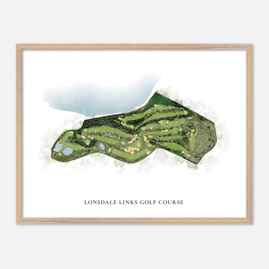 Print of Lonsdale Links Golf Course Classic Map