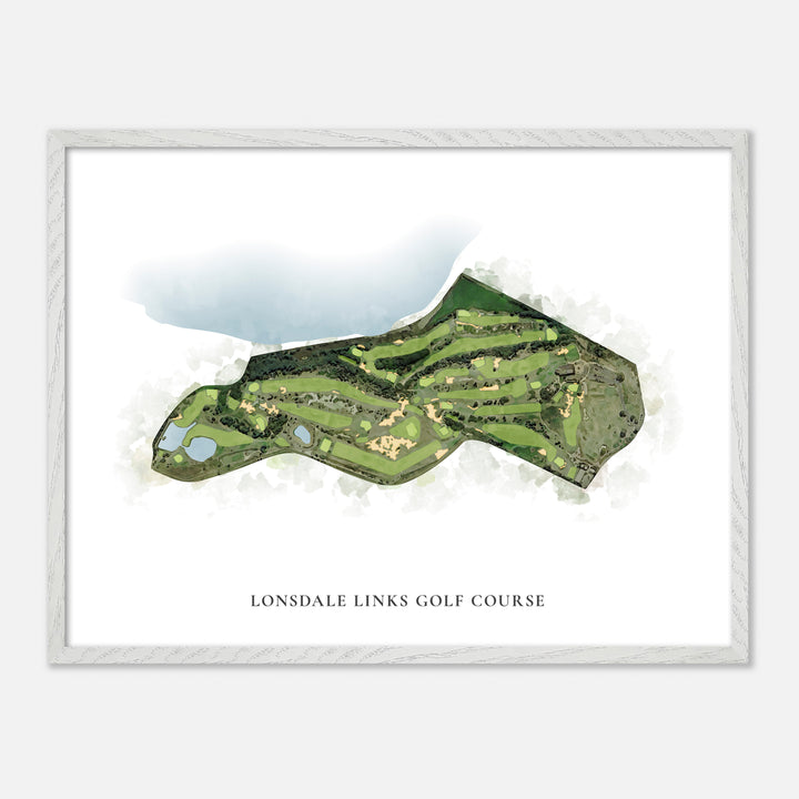 Print of Lonsdale Links Golf Course Classic Map