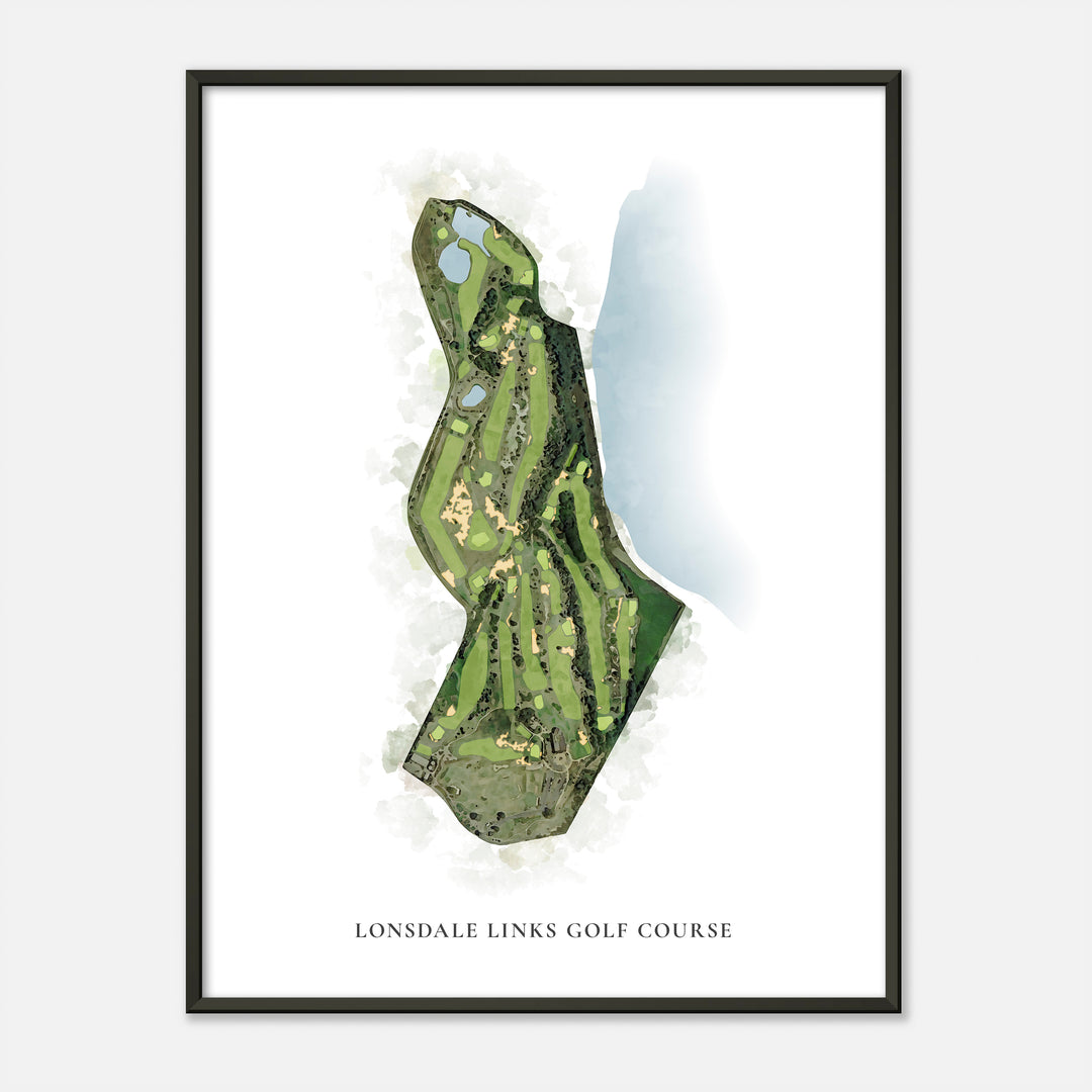 Print of Lonsdale Links Golf Course Classic Map