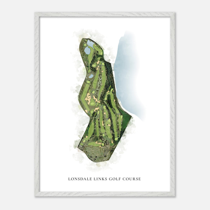 Print of Lonsdale Links Golf Course Classic Map