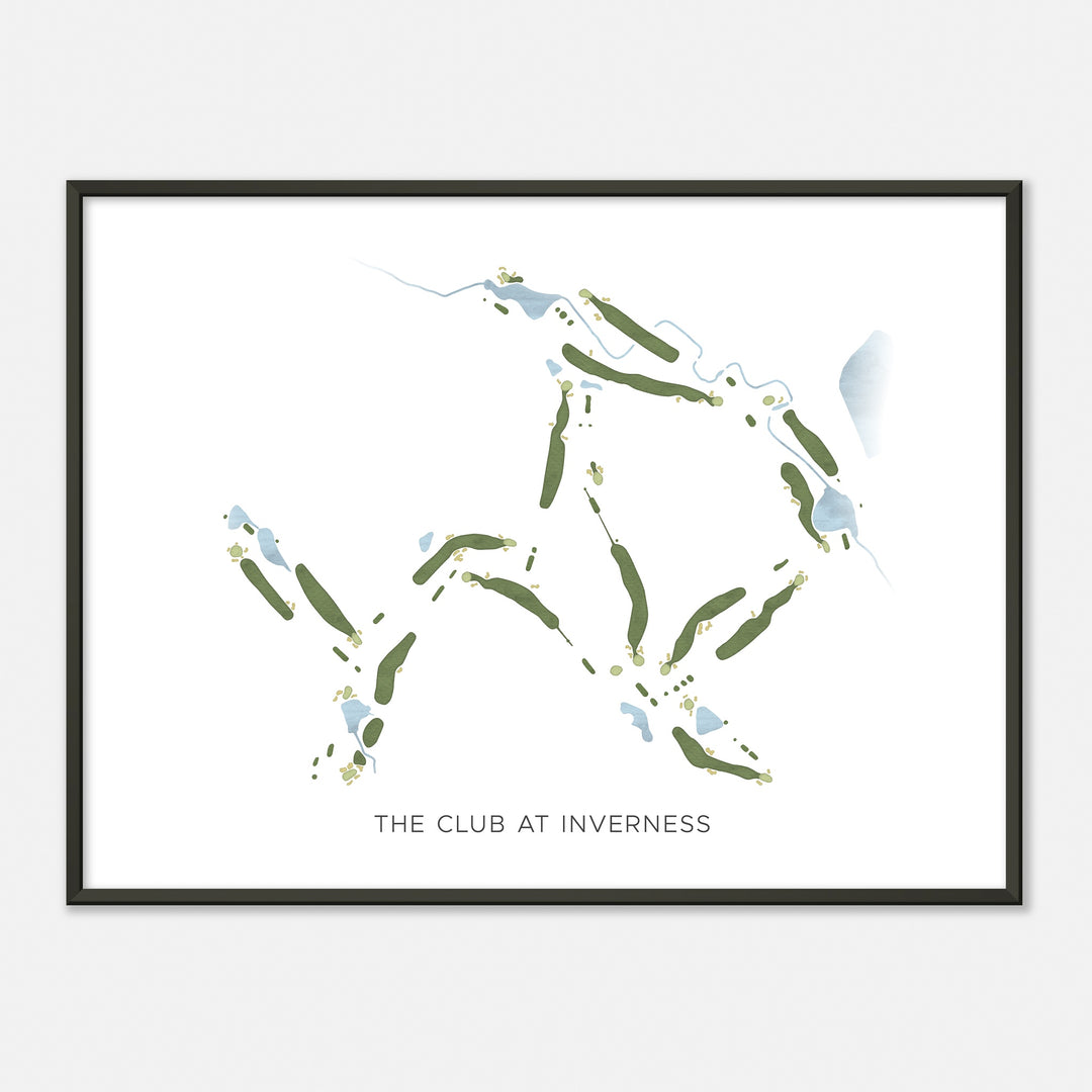 Print of The Club At Inverness Modern Map