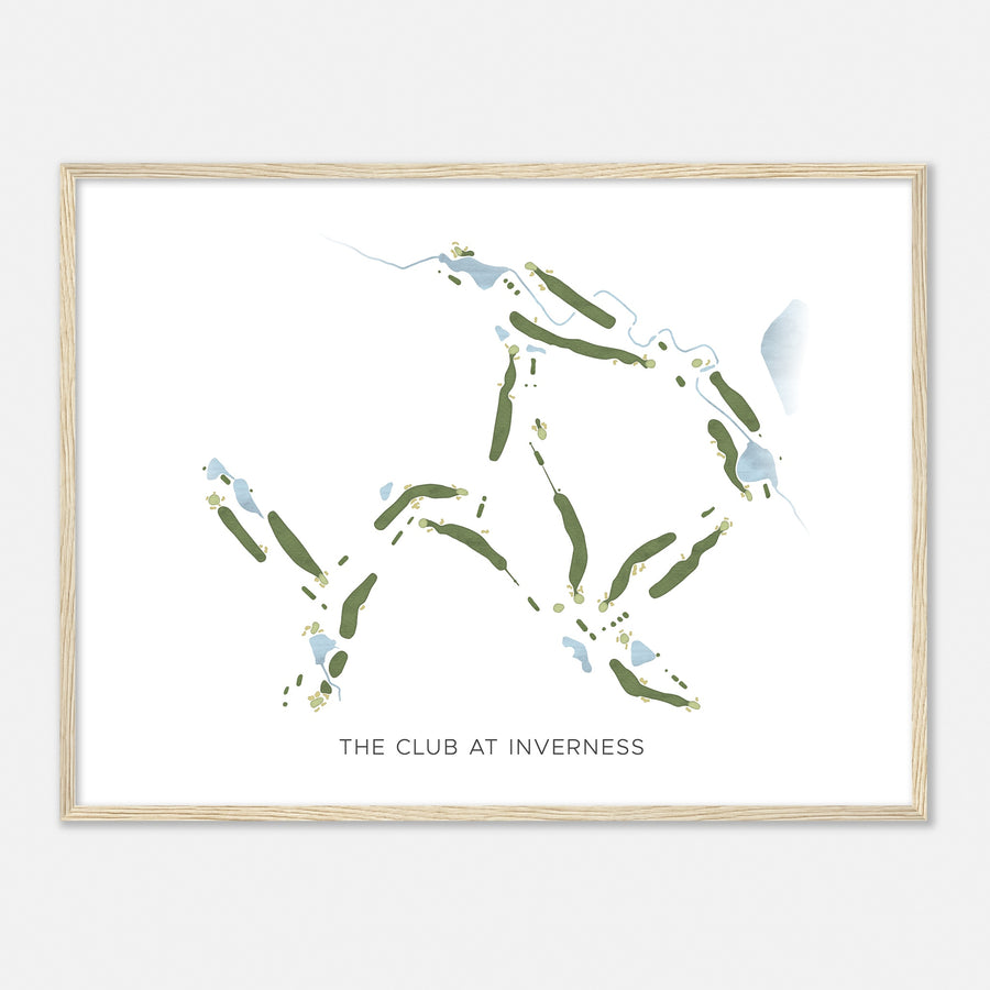 Print of The Club At Inverness Modern Map