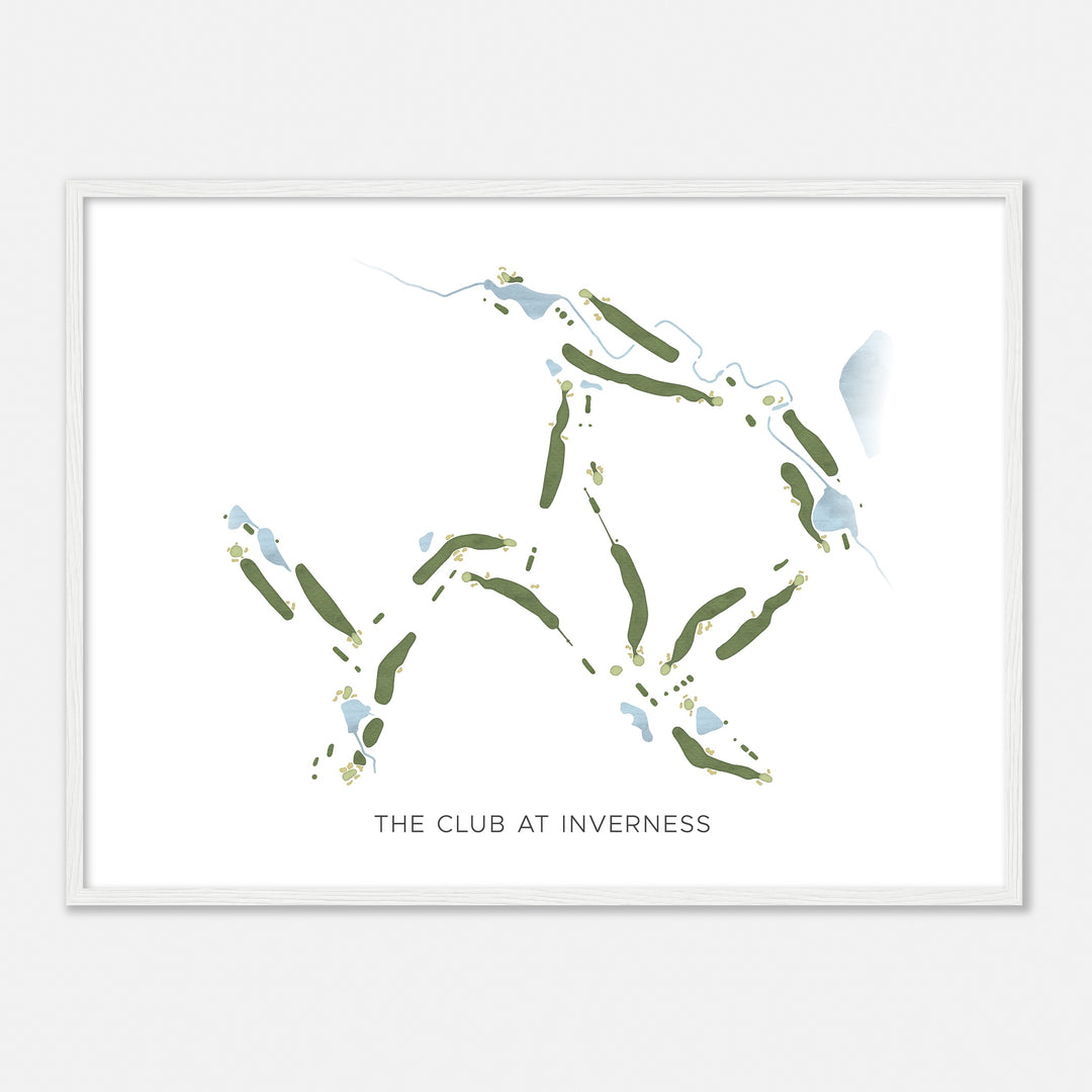 Print of The Club At Inverness Modern Map