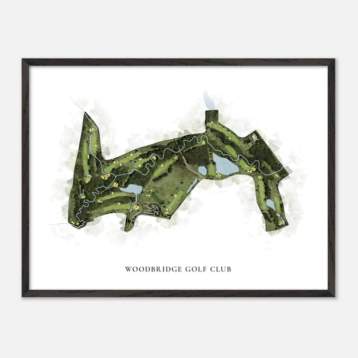Print of Woodbridge Golf Club Classic Map