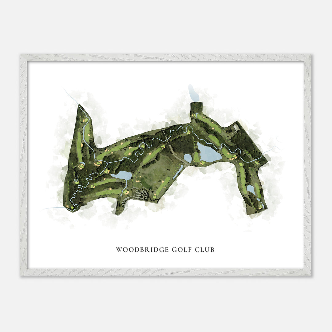 Print of Woodbridge Golf Club Classic Map